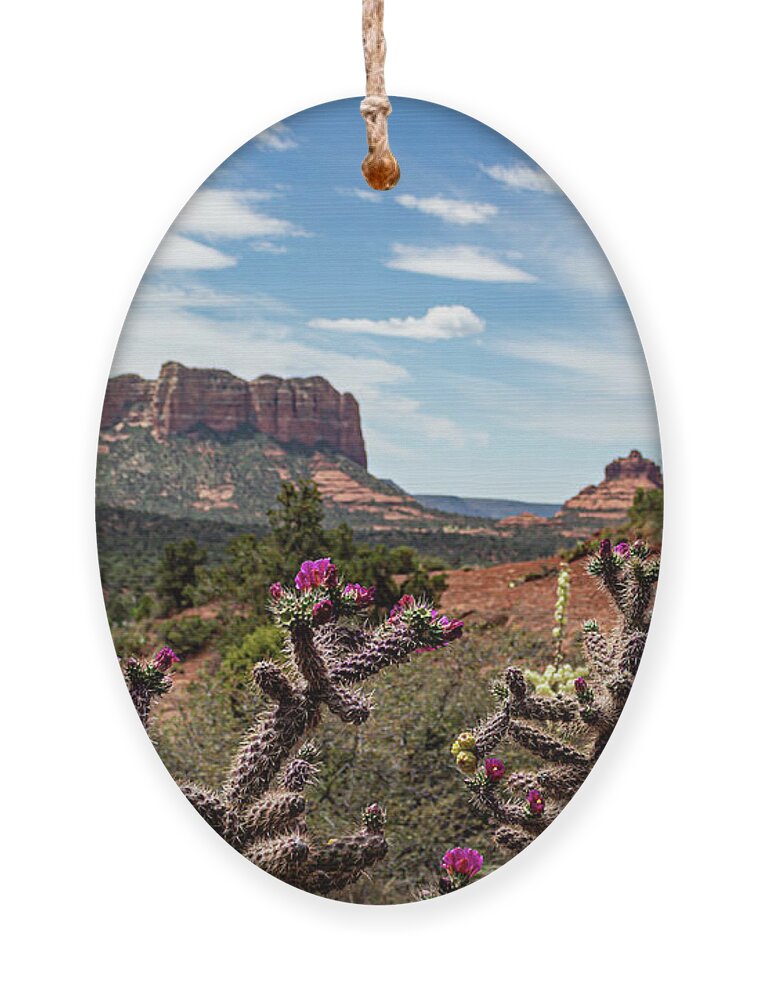 Courthouse Rock Ornament featuring the photograph Courthouse Rock 2 by Cindy Robinson