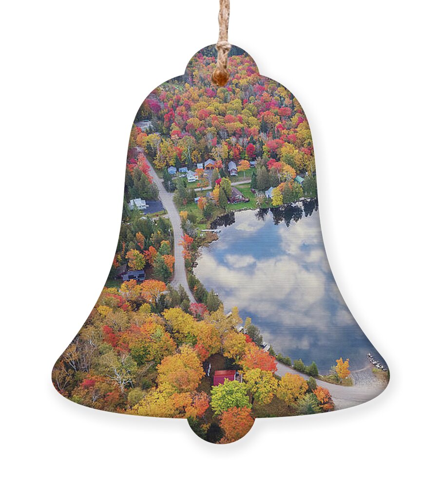  Ornament featuring the photograph Craig Cove Reflection - Newark Pond, Vermont by John Rowe