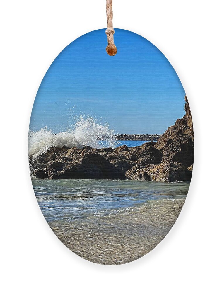 Waves Ornament featuring the photograph Crashing Waves by Brian Eberly