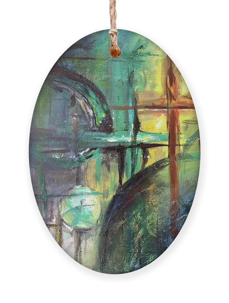 Christian Ornament featuring the painting Cross2 by Doug Simpson