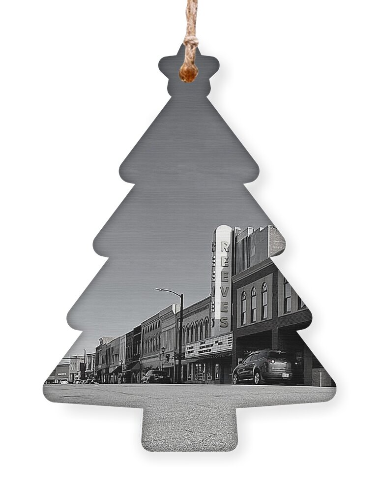 Memory Ornament featuring the photograph Cruising in a COVID Town BW by Lee Darnell