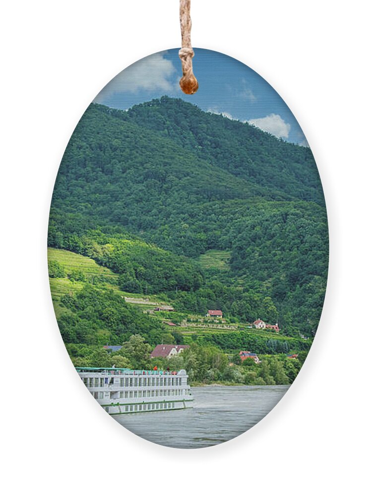 Austria Ornament featuring the photograph Cruising on the Danube through Austria by Matthew DeGrushe