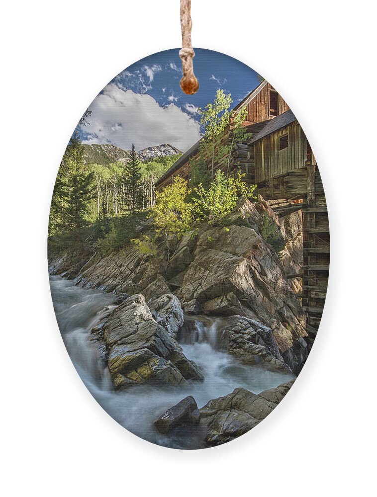 Ornament featuring the photograph Crystal Mill Colorado by Wesley Aston