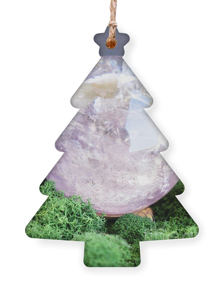 Healing Crystal Ornament featuring the photograph Crystals Ball by Anastasy Yarmolovich