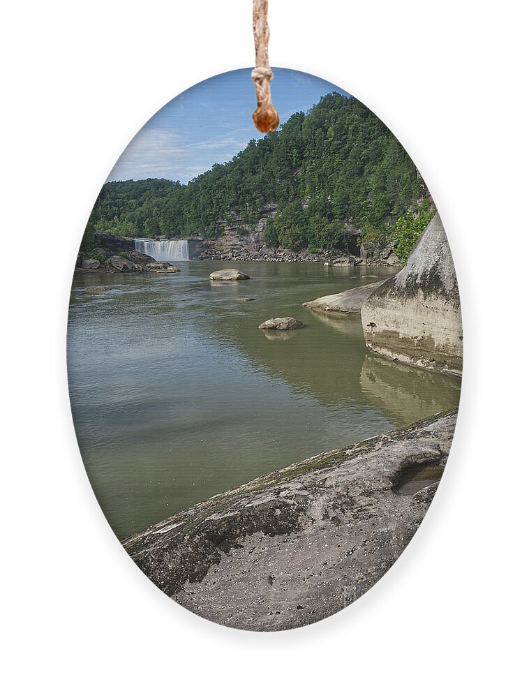 Cumberland Falls Ornament featuring the photograph Cumberland Falls 43 by Phil Perkins
