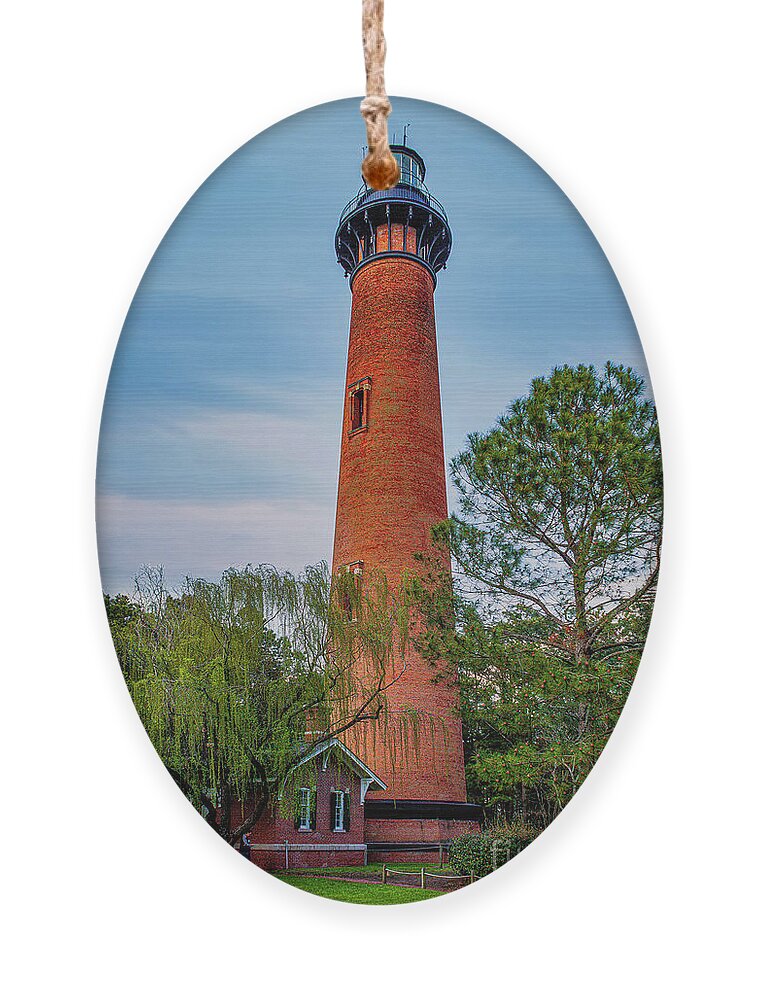 Architecture Ornament featuring the photograph Currituck Beach Lighthouse by Nick Zelinsky Jr