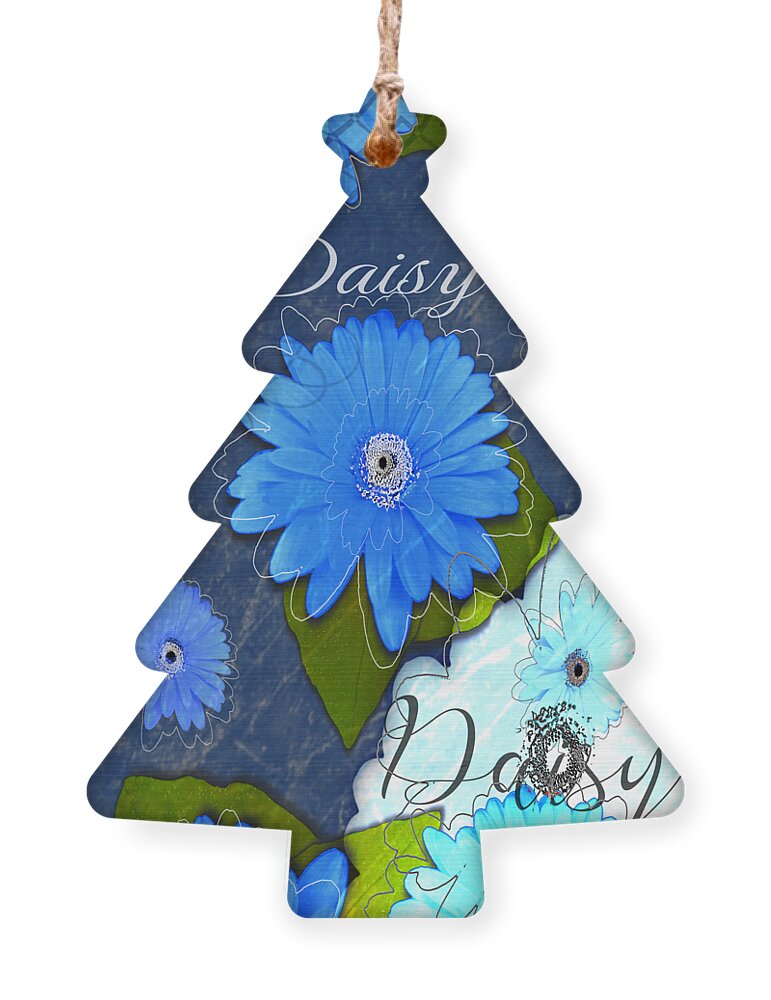 Daisy Cup Ornament featuring the digital art Daisy Cup Memorial Day Memorabilia Design by Delynn Addams