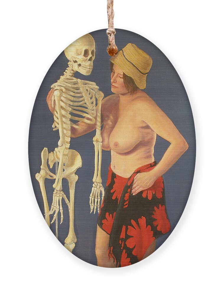 Realism Ornament featuring the painting Dances with Death #1 by Donelli DiMaria