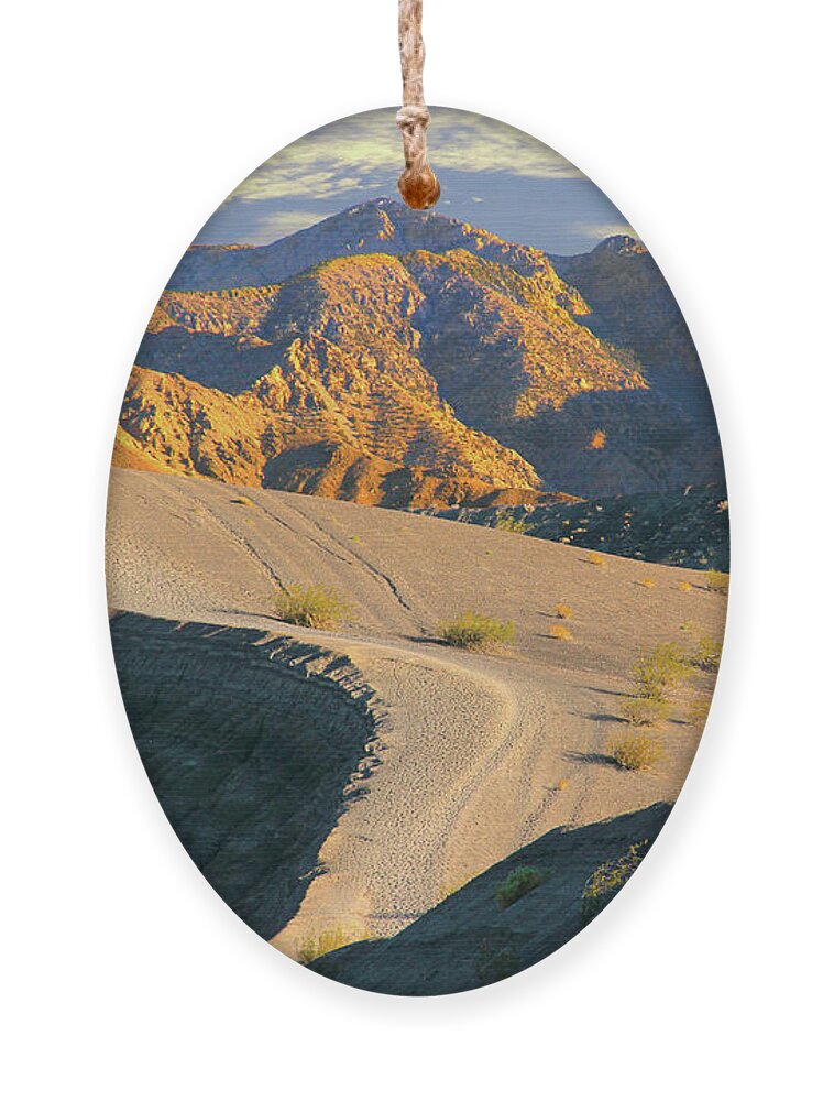 Desert Ornament featuring the photograph Death Valley at Sunset by Mike McGlothlen