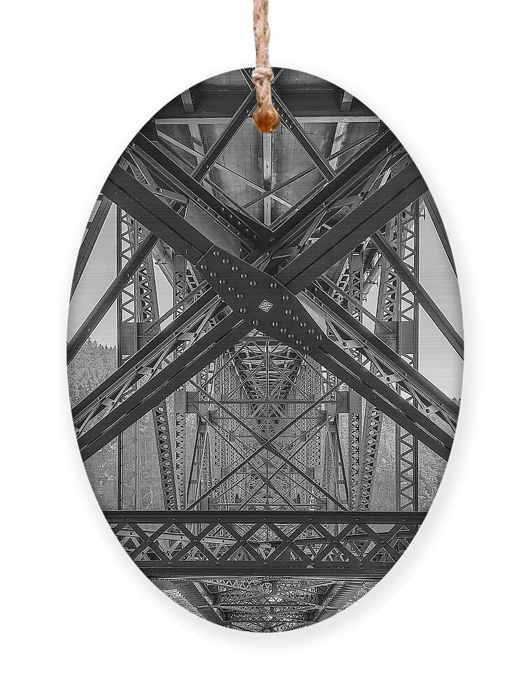 Bridge Ornament featuring the photograph Deception Pass Bridge by Bradley Morris