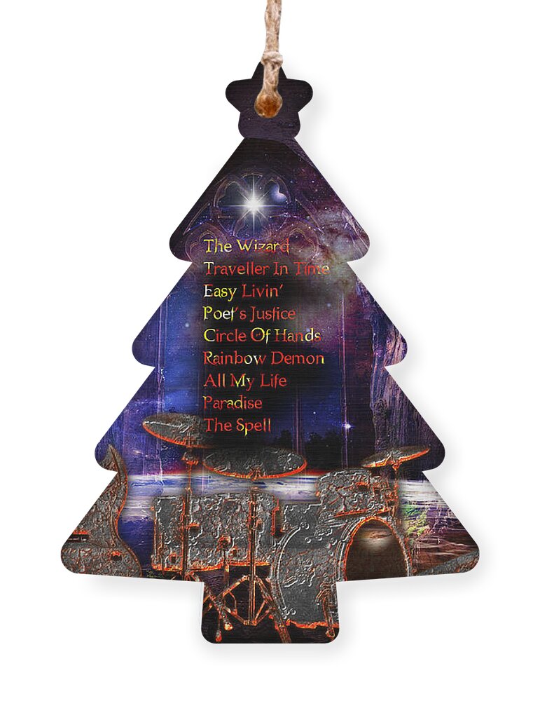 Demons And Wizards Ornament featuring the digital art Demons And Wizards by Michael Damiani