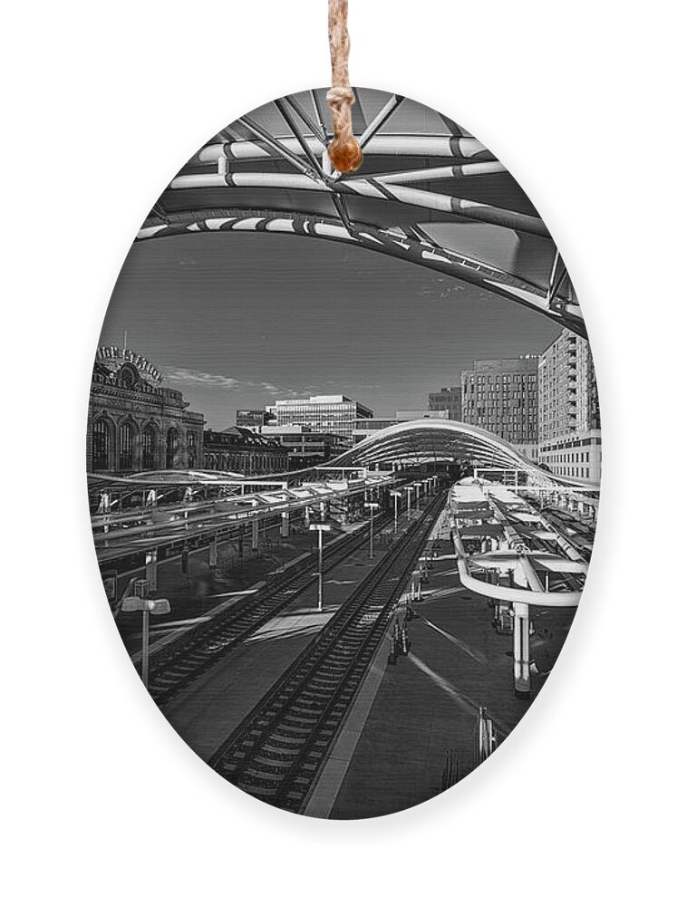 Union Station Ornament featuring the photograph Denver Colorado Union Station by Phillip Rubino
