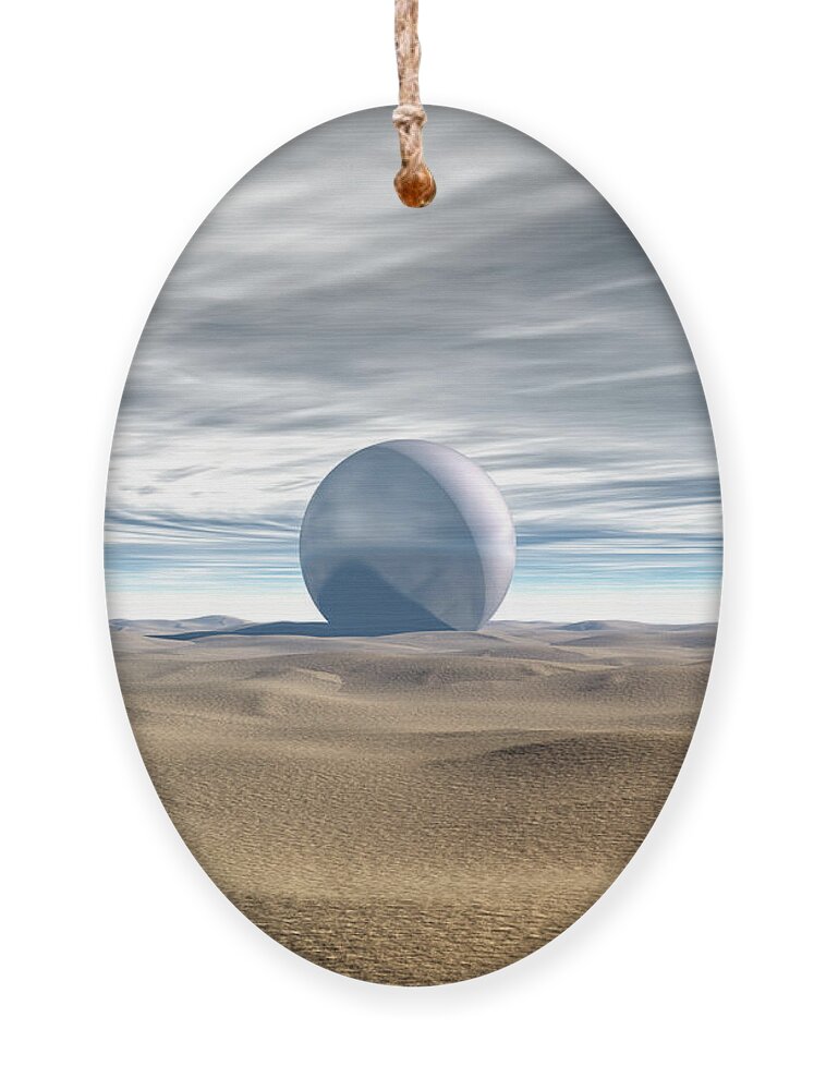 Desert Ornament featuring the digital art Desert Sphere by Phil Perkins