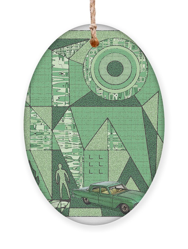 Dinky Toys Ornament featuring the digital art Dinky Toys / Fairlane by David Squibb