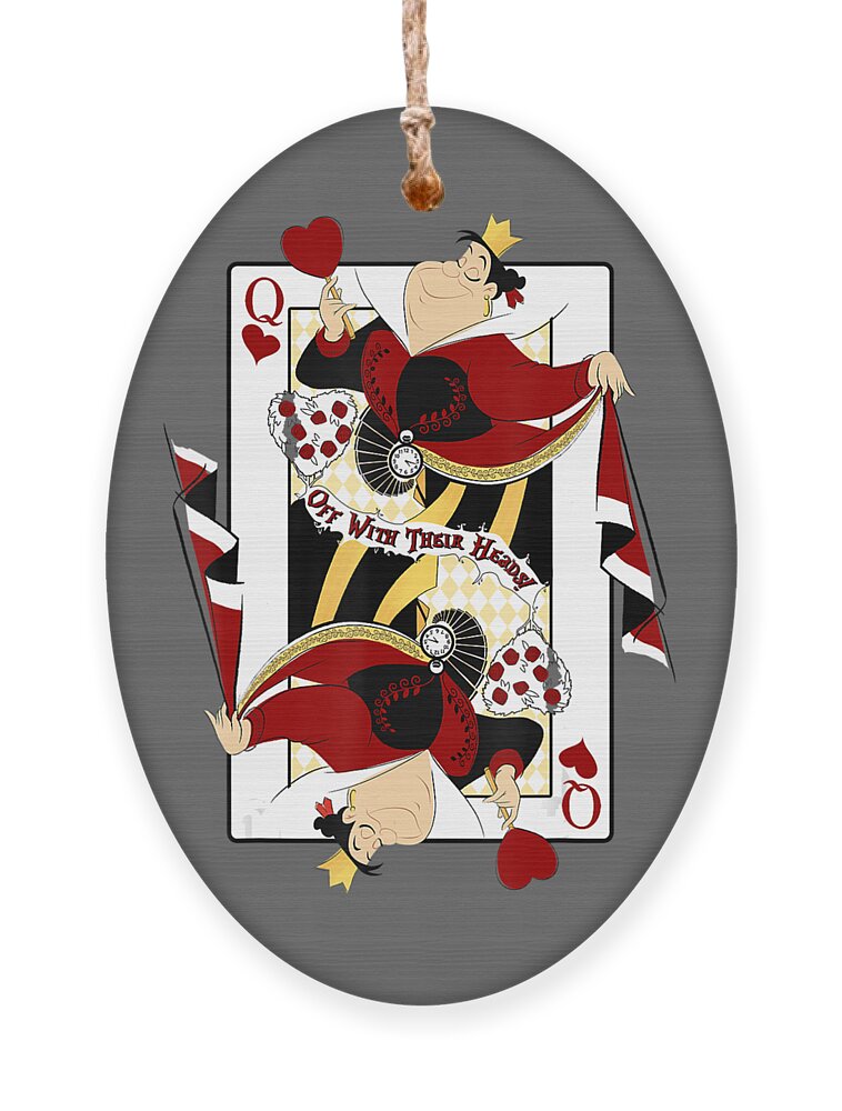 Disney Alice In Wonderland Queen Of Hearts Playing Card Ornament by Thuc  Nhan Tran - Pixels