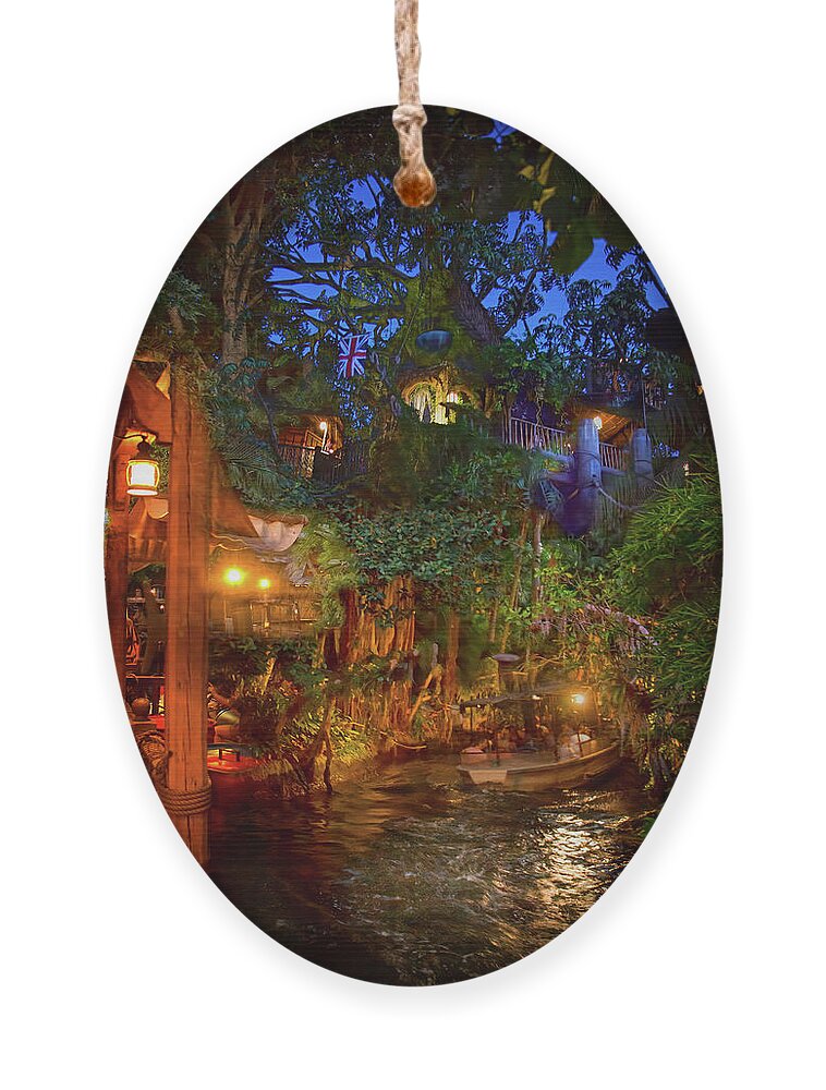 Magic Kingdom Ornament featuring the photograph Disney Jungle Cruise by Mark Andrew Thomas