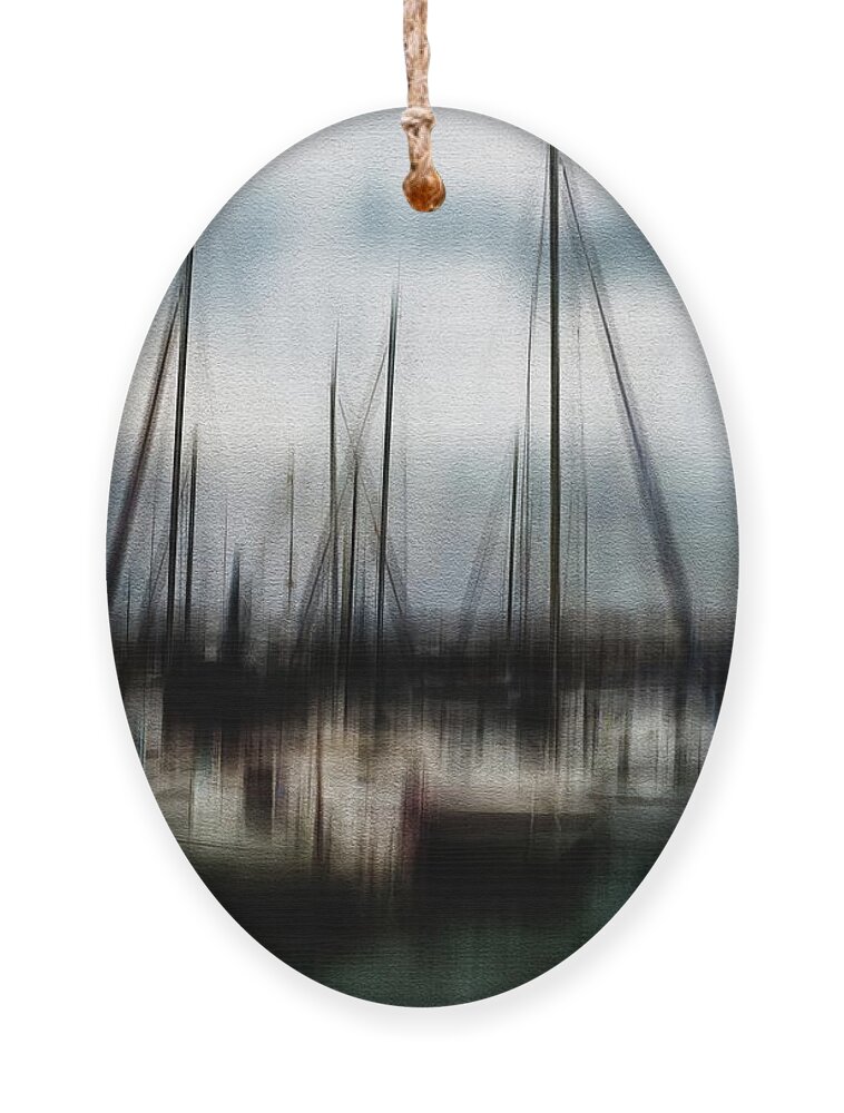 Sailboats Ornament featuring the photograph Docked sailboats by Al Fio Bonina