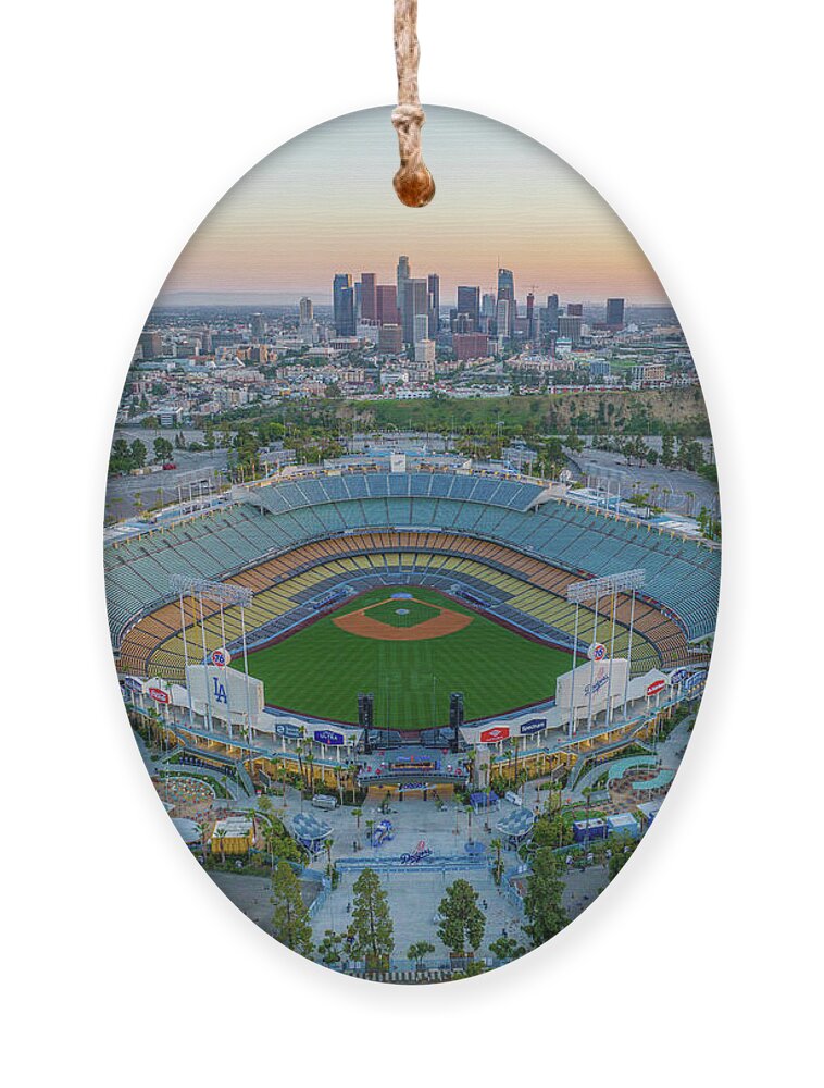 Blue Heaven on Earth aka Dodger Stadium Tote Bag by Josh Fuhrman - Fine Art  America