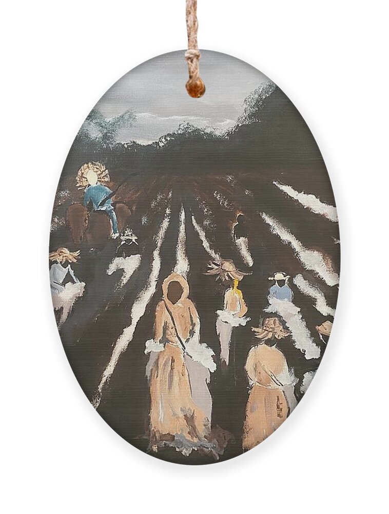  Ornament featuring the painting 400 Years by Angie ONeal
