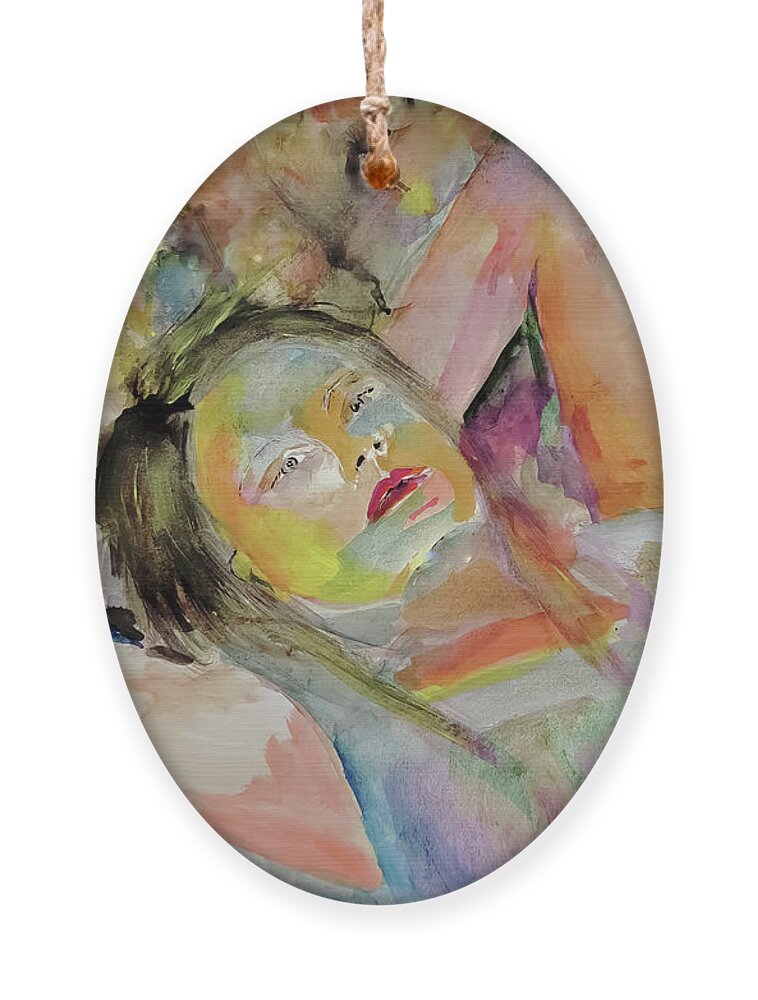 Dream Ornament featuring the painting Dream Away by Lisa Kaiser