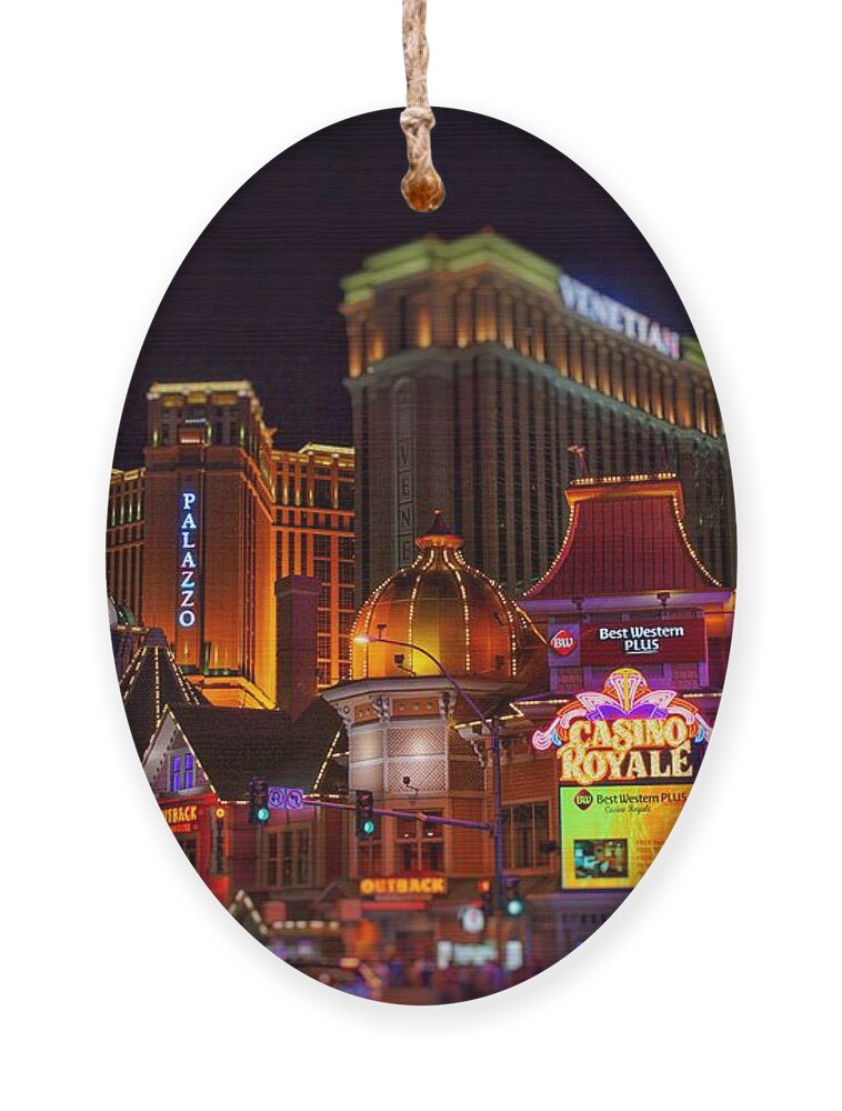  Ornament featuring the photograph Dreamscapes in Vegas by Rodney Lee Williams