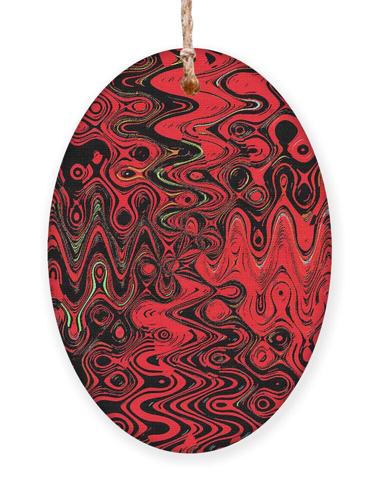Drift Wood Ornament featuring the digital art Drift Wood Beach Abstract by Tom Janca