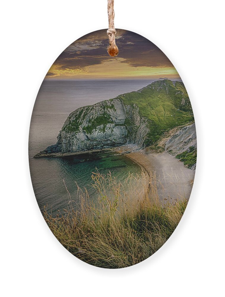 Rock Ornament featuring the photograph Durdle Door Headland by Chris Boulton