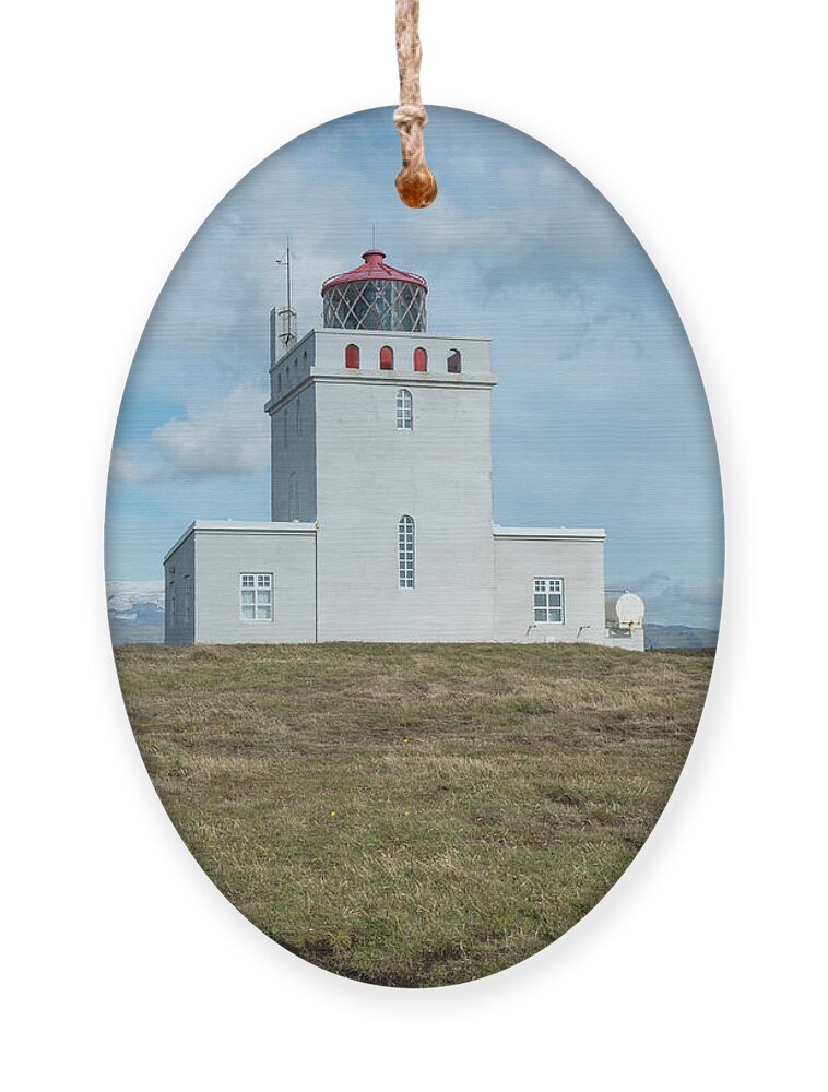 Travel Ornament featuring the photograph Dyrholaey Lighthouse II by Kristia Adams