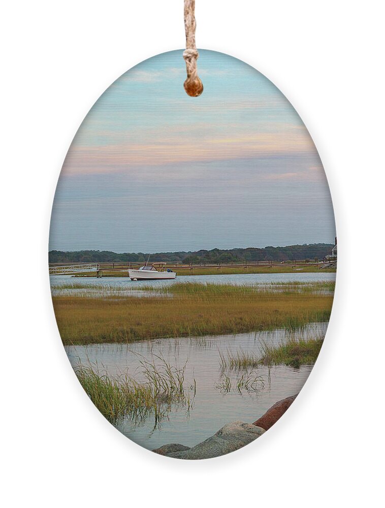 Early Autumn Eve On The Cape Ornament featuring the photograph Early Autumn Eve on The Cape by Michelle Constantine