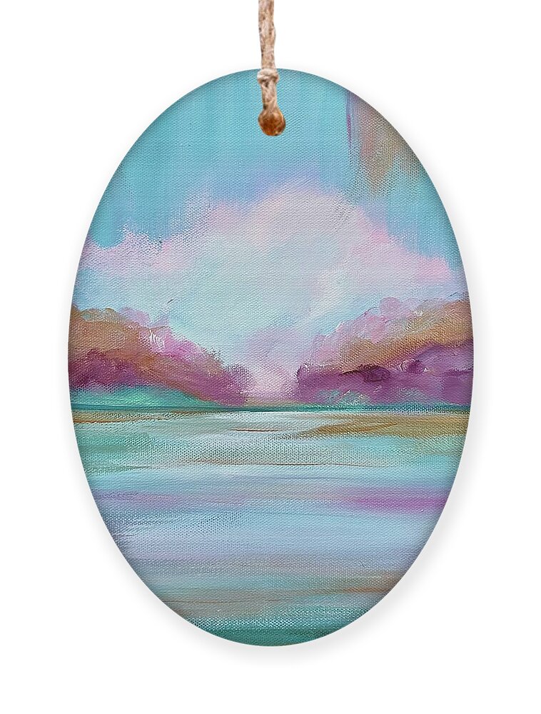 Water Ornament featuring the painting Early Light II by Stacey Zimmerman