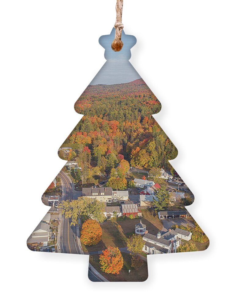 Fall Ornament featuring the photograph East Burke, Vermont by John Rowe