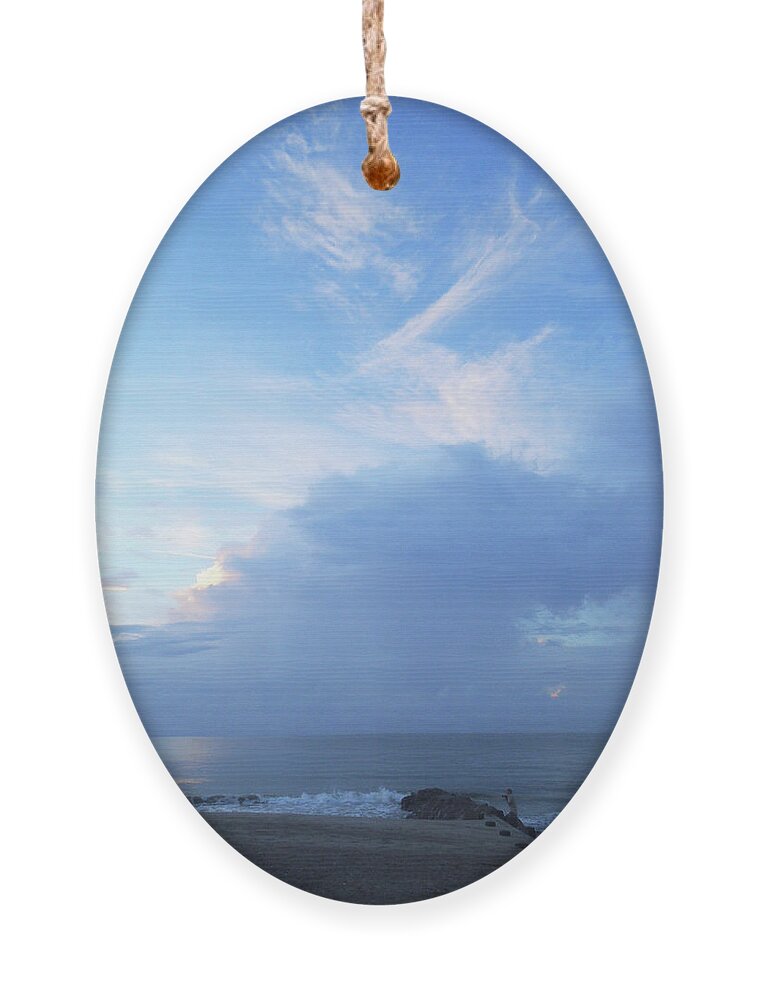  Ornament featuring the photograph Edisto Clouds by Heather E Harman