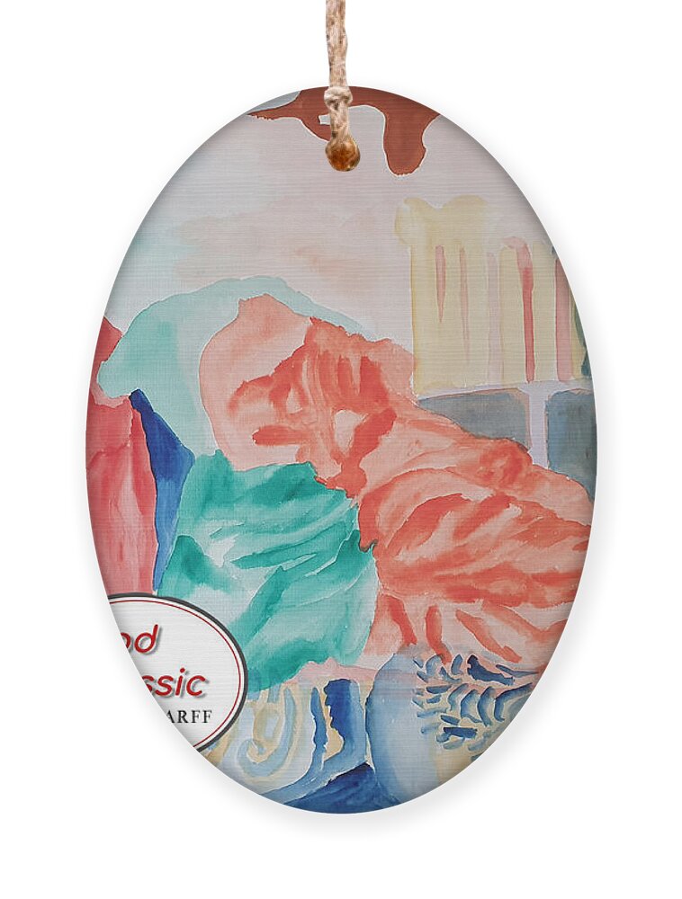 Masterpiece Paintings Ornament featuring the painting Elysium ModClassic Art by Enrico Garff