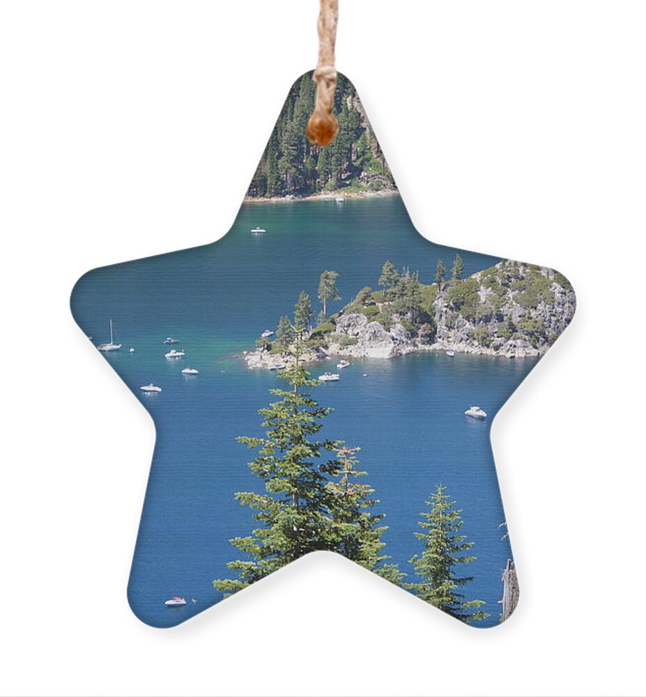 California Ornament featuring the photograph Emerald Bay by Carol Groenen