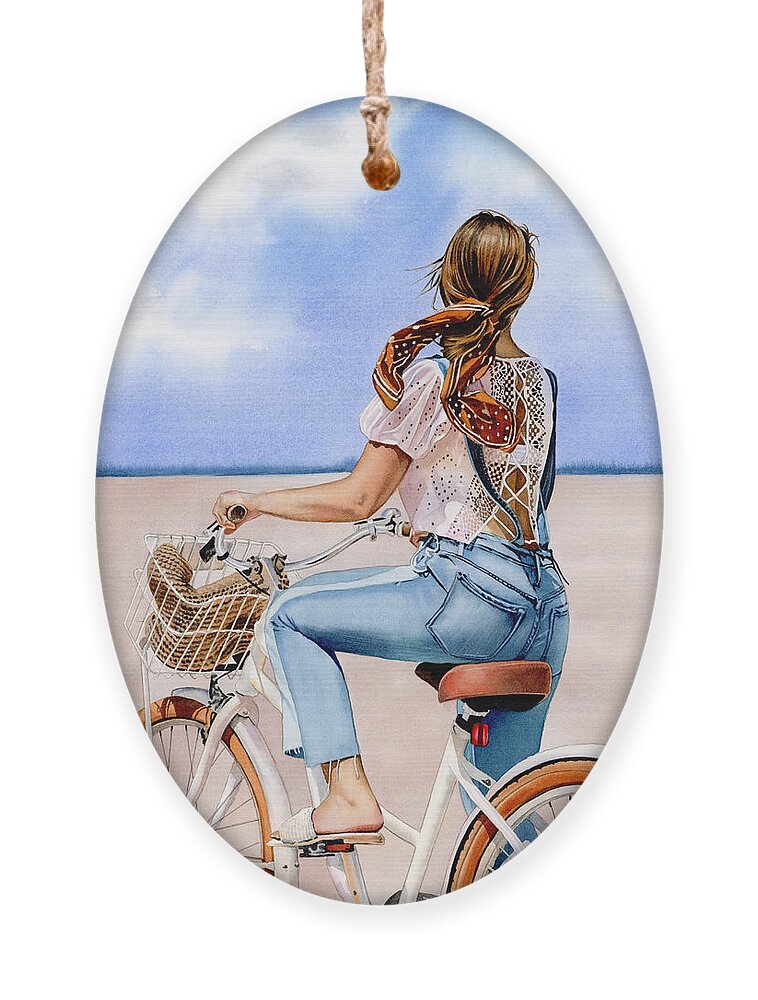 Summer Ornament featuring the painting Emily by Espero Art