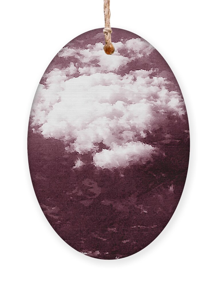 Calm Loliop Clouds Ornament featuring the painting Enchatoo by Trevor A Smith