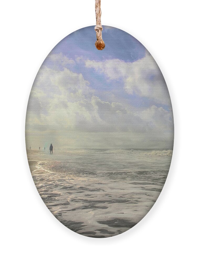 Clouds Ornament featuring the photograph Everyone Needs Time Alone by Alison Belsan Horton