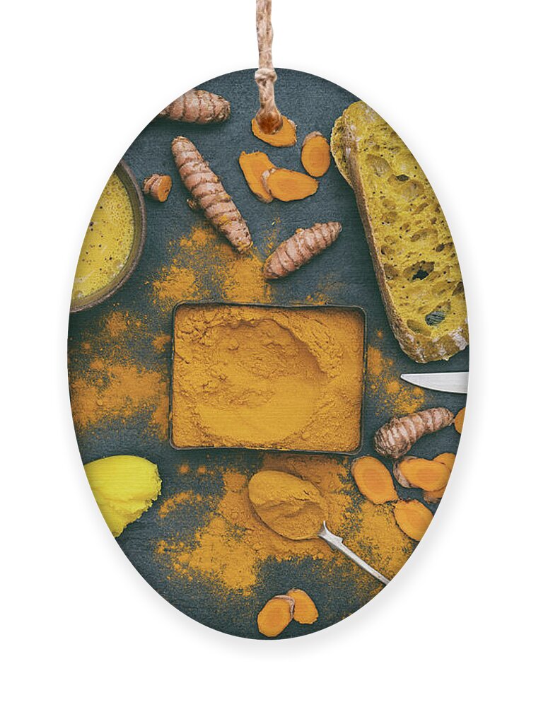 Turmeric Ghee Ornament featuring the photograph Everything Turmeric by Tim Gainey