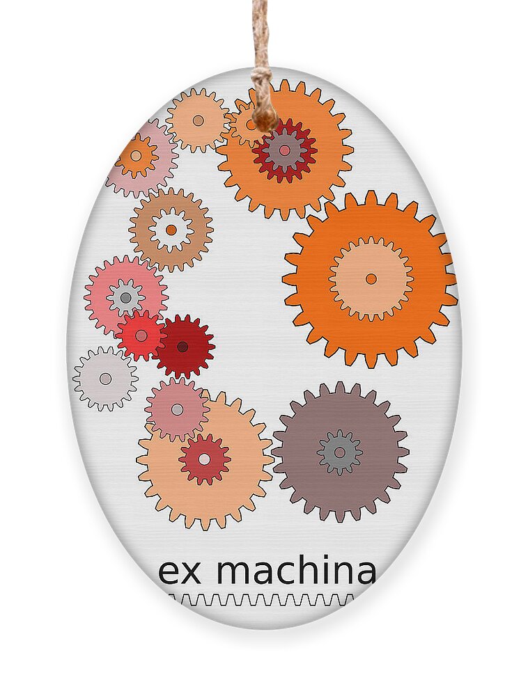 Ex Machina Ornament featuring the digital art Ex Machina by Richard Reeve