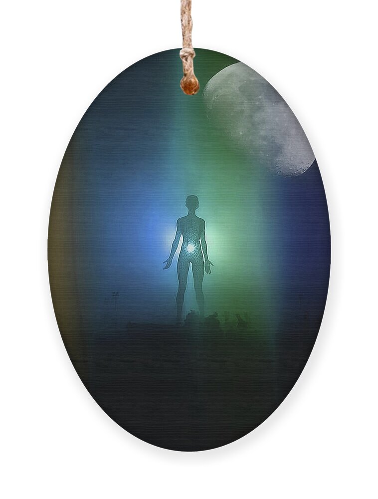 Extraterrestrial Ornament featuring the photograph Extraterrestrial Breath by Carl Moore