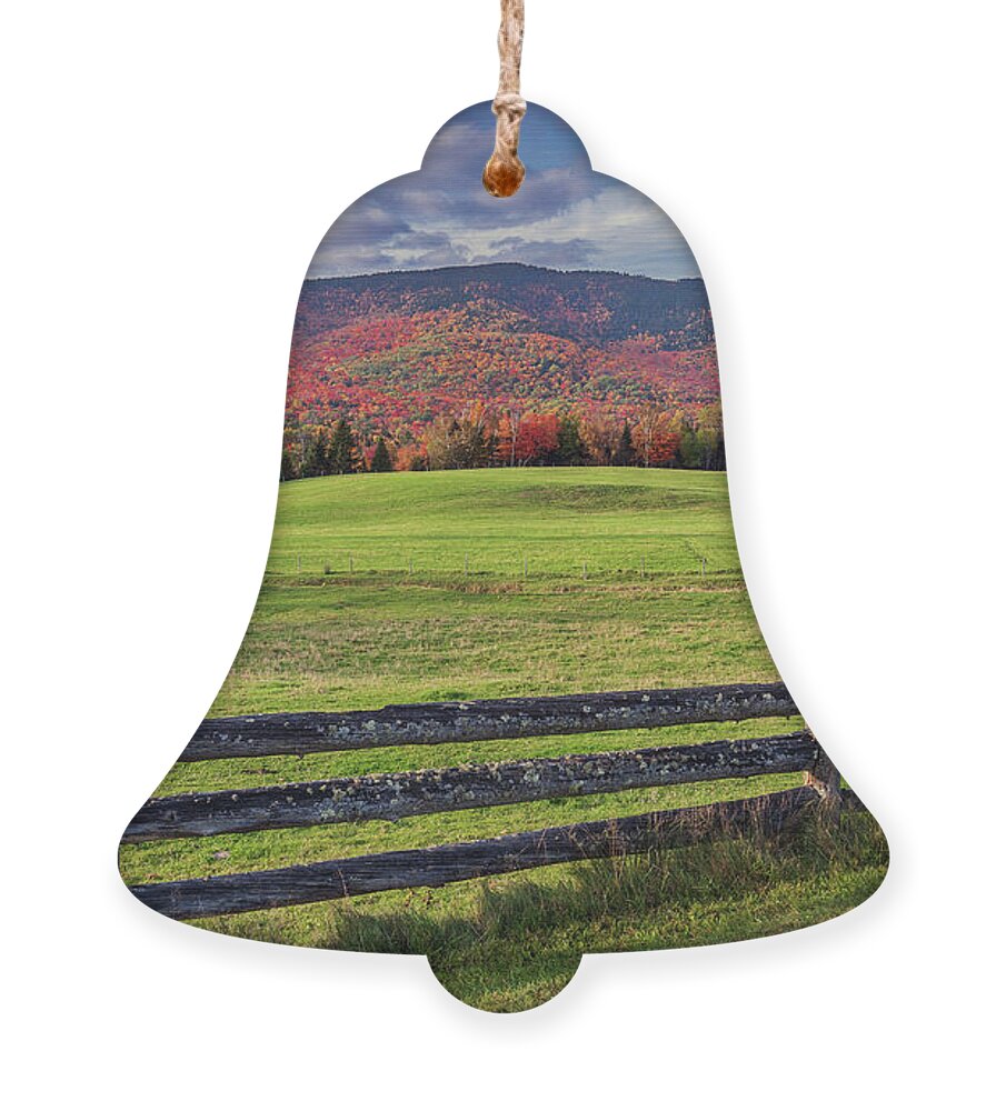 Fall Foliage Ornament featuring the photograph Fall at the Pioneer Farm in Columbia, NH by John Rowe