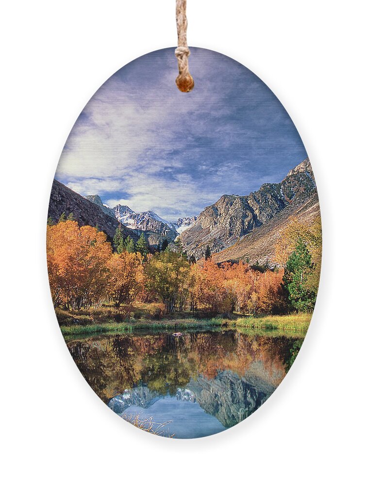 Dave Welling Ornament featuring the photograph Fall Color Middle Palisades Glacier Eastern Sierras Californ by Dave Welling
