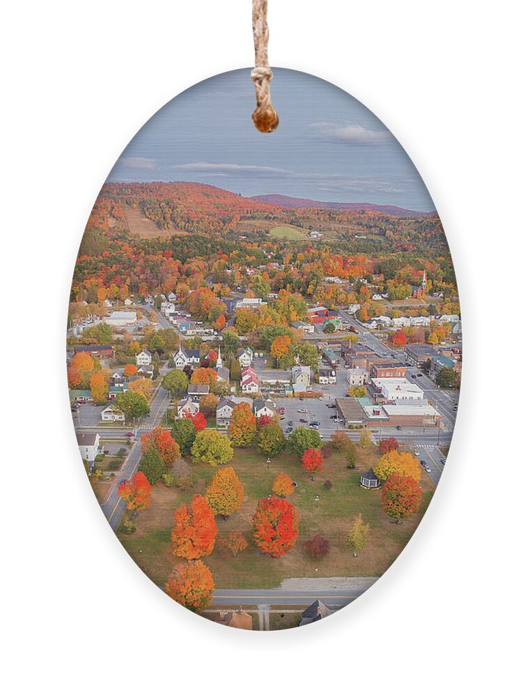 Fall Ornament featuring the photograph Fall Foliage In Lyndonville, Vermont - September 2020 #2 by John Rowe