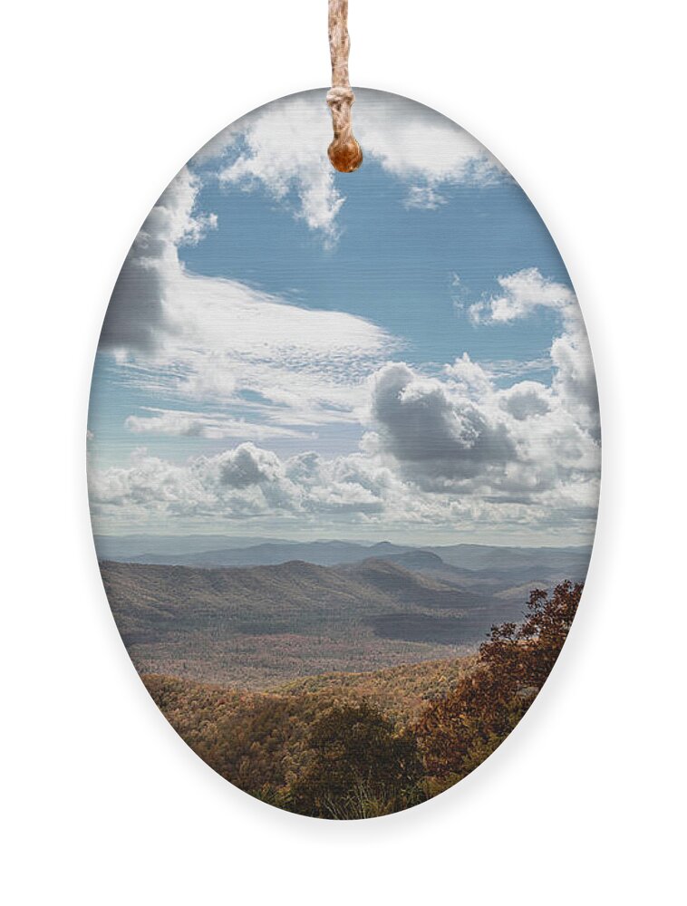 Blue Ridge Parkway Ornament featuring the photograph Fall Mountain Layers on the Blue Ridge Parkway by Joni Eskridge