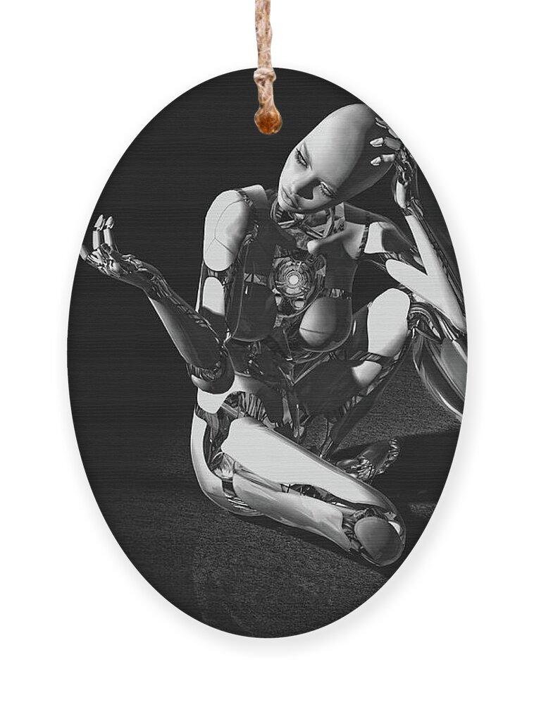 Robots Ornament featuring the photograph First Encounter by Bob Orsillo
