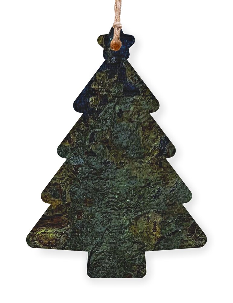 Mother Nature Flagstone Ornament featuring the digital art Flagstone Jewel by Glenn Hernandez