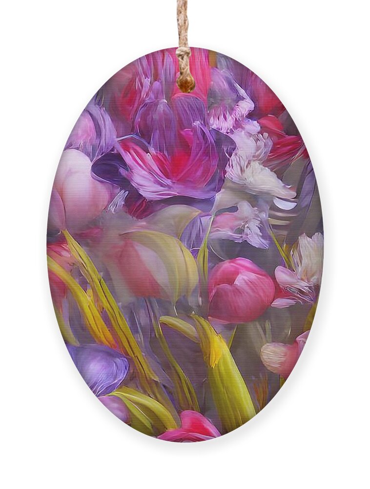 Digital Ornament featuring the digital art Flowers by Beverly Read