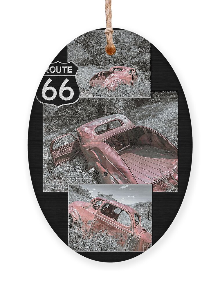 Forgotten Ornament featuring the photograph Forgotten Coupe collage by Darrell Foster
