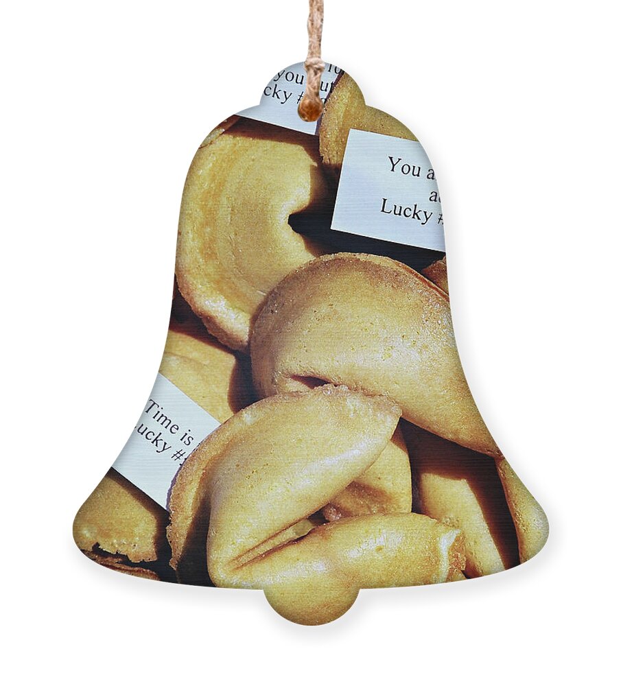 Fortune Ornament featuring the photograph Fortune Cookies by Vivian Krug Cotton