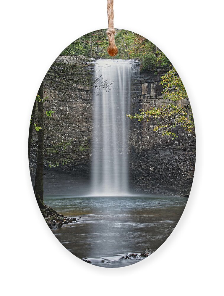 Foster Falls Ornament featuring the photograph Foster Falls 13 by Phil Perkins